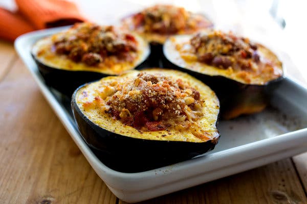 Baked Stuffed Acorn Squash