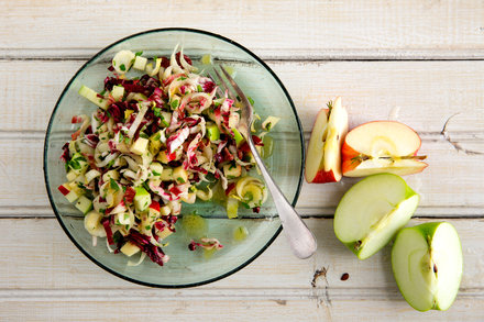 Image for Chopped Salad With Apples, Walnuts and Bitter Lettuces