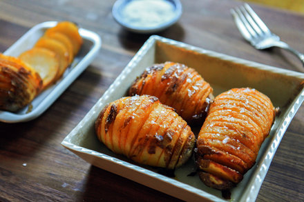Image for Hasselback Potatoes With Garlic-Paprika Oil