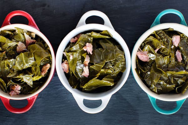 Ale-Braised Collards With Ham