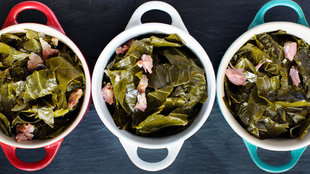 Image for Ale-Braised Collards With Ham