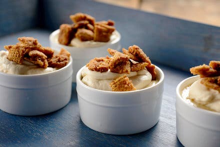 Caramel Pudding With Chex Streusel