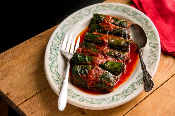 Collard Greens Stuffed With Quinoa and Turkey