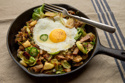 Image for Turkey Hash With Brussels Sprouts and Parsnips