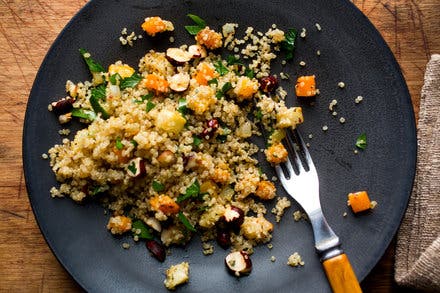 Squash and Celeriac Quinoa Stuffing