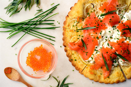 Image for Smoked Salmon Tart for a Crowd