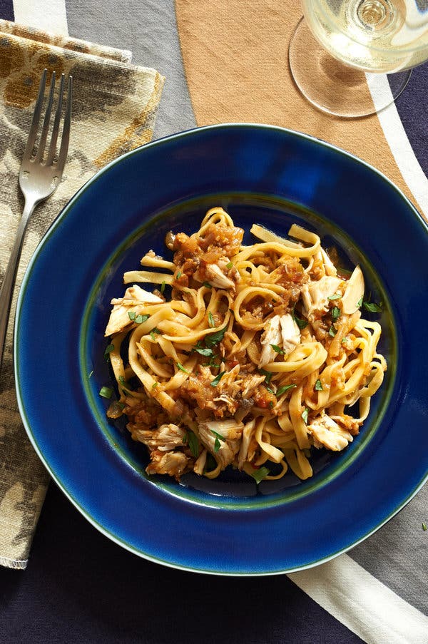 Linguine with Crab Meat