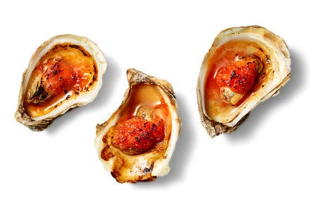 Roast Oysters and Tomato Butter