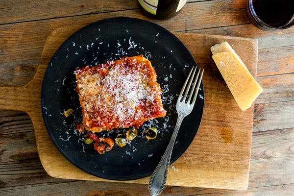 Lasagna With Roasted Brussels Sprouts and Carrots