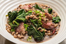 Image for Black-Eyed Peas With Ham Hock and Collards