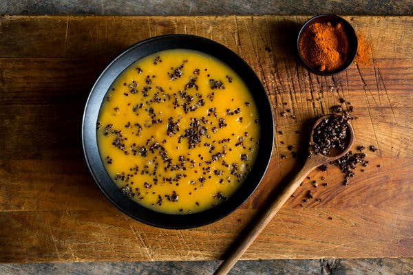 Orange-Scented Winter Squash and Carrot Soup