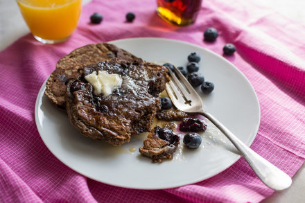 Image for Double-Buckwheat Blueberry Pancakes