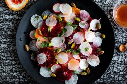 Orange and Radish Salad With Pistachios