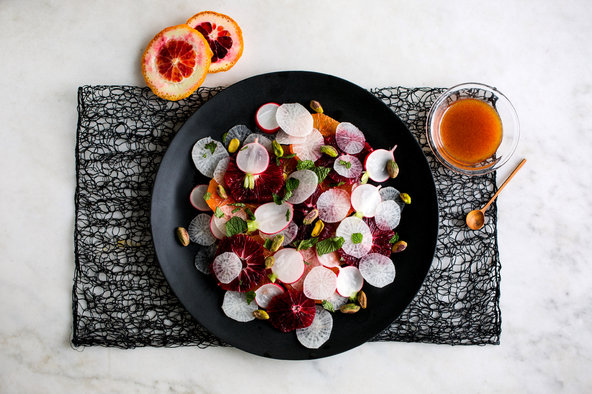 Orange and Radish Salad with Pistachios