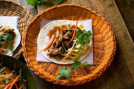 Image for Slow Cooker Pork Tacos With Hoisin and Ginger