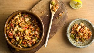 Image for Greek Bulgur With Brussels Sprouts