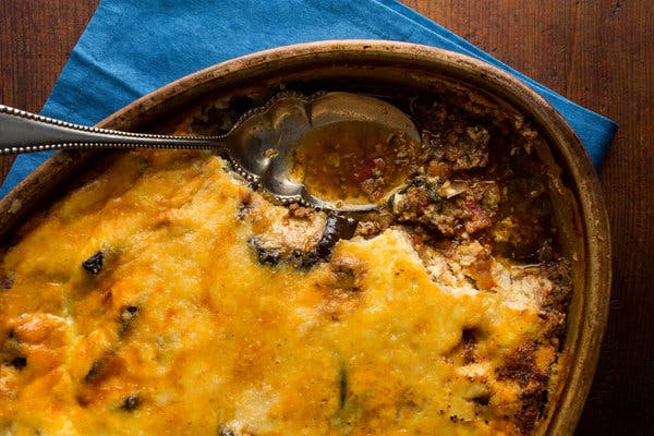 Moussaka With Roasted Mushrooms