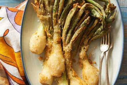 Deep-Fried Spring Onions