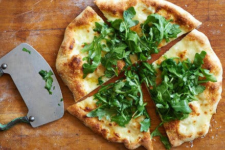 Green and White Pizza