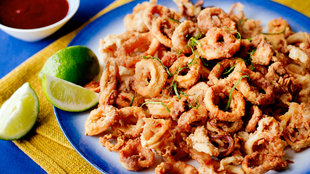 Image for Crunchy Calamari With Ancho Chile Glaze