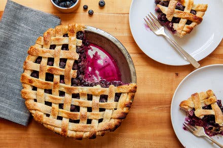 Blueberry Lattice Pie