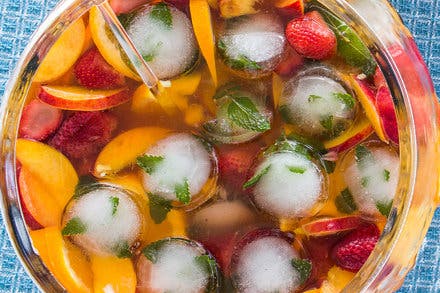 Strawberry-Peach Sangria