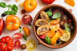 Image for Tomato Salad With Anchovy Toasts