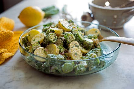 Okra and Potato Salad