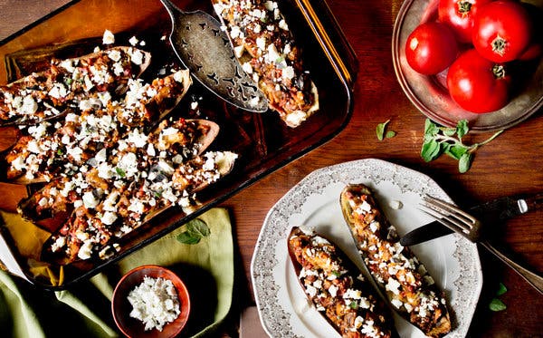 Eggplant Baked With Tomatoes and Ricotta Salata