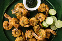 Image for Spicy Fried Shrimp With Green Chutney