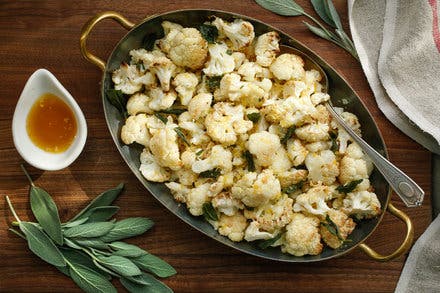 Roasted Cauliflower With Lemon Brown Butter