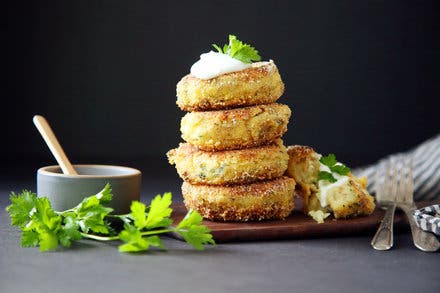 Garlic-Parsley Potato Cakes