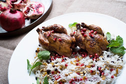 Image for Game Hens With Sumac, Pomegranate and Cardamom Rice