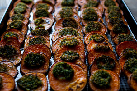 Image for Roasted Sweet Potatoes With Horseradish Butter