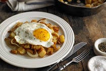 Potato Hash With a Fried Egg