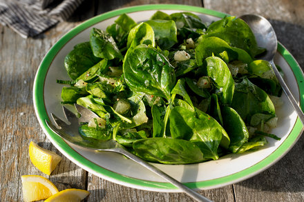 Image for Spinach Salad With Lemon and Mint