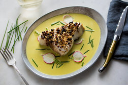 Image for Swordfish With Scallions and Cracked Peppercorns