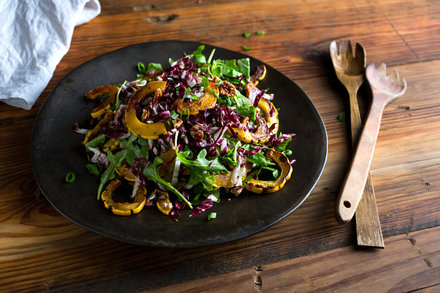 Image for Roasted Squash and Radicchio Salad With Buttermilk Dressing