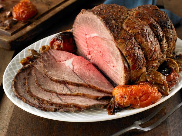 Beef Roast With Melted Tomatoes and Onions