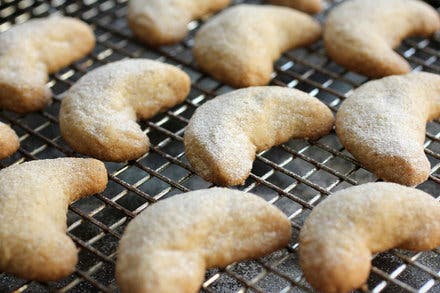 Cardamom-Walnut Crescents