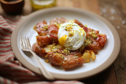 Image for Smashed Potatoes With Eggs and Rosemary Vinaigrette