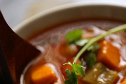 Image for Fragrant Chicken Soup with Chickpeas and Vegetables