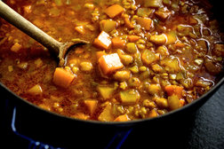 Image for North African Bean Stew With Barley and Winter Squash