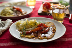 Image for Sole With Fennel and Blood Oranges