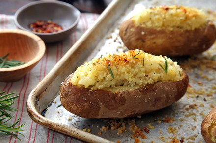 Image for Crunchy Baked Potatoes With Anchovy, Parmesan and Rosemary