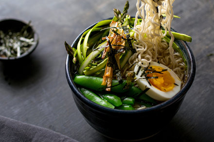 Image for Spring Ramen Bowl With Snap Peas and Asparagus