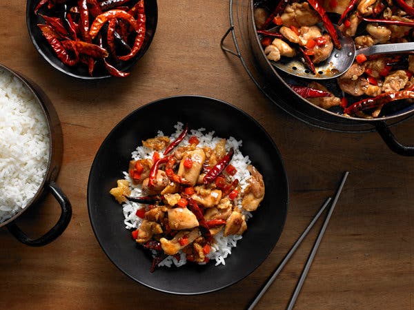 Sichuan Chicken With Chiles