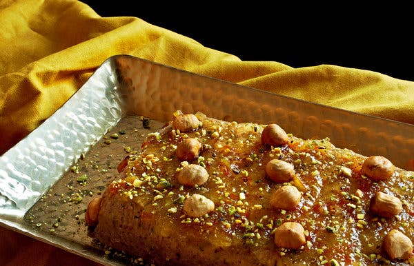 Halvah Semifreddo With Hazelnuts