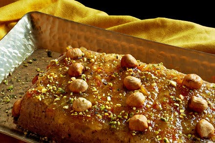 Halvah Semifreddo With Hazelnuts