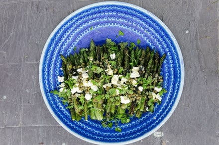 Grilled Asparagus With Caper Salsa